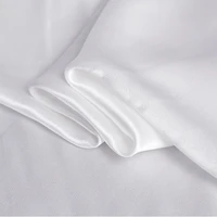 100cm114cm pure white silk charmeuse fabric glossy natural silk satin material for gown
