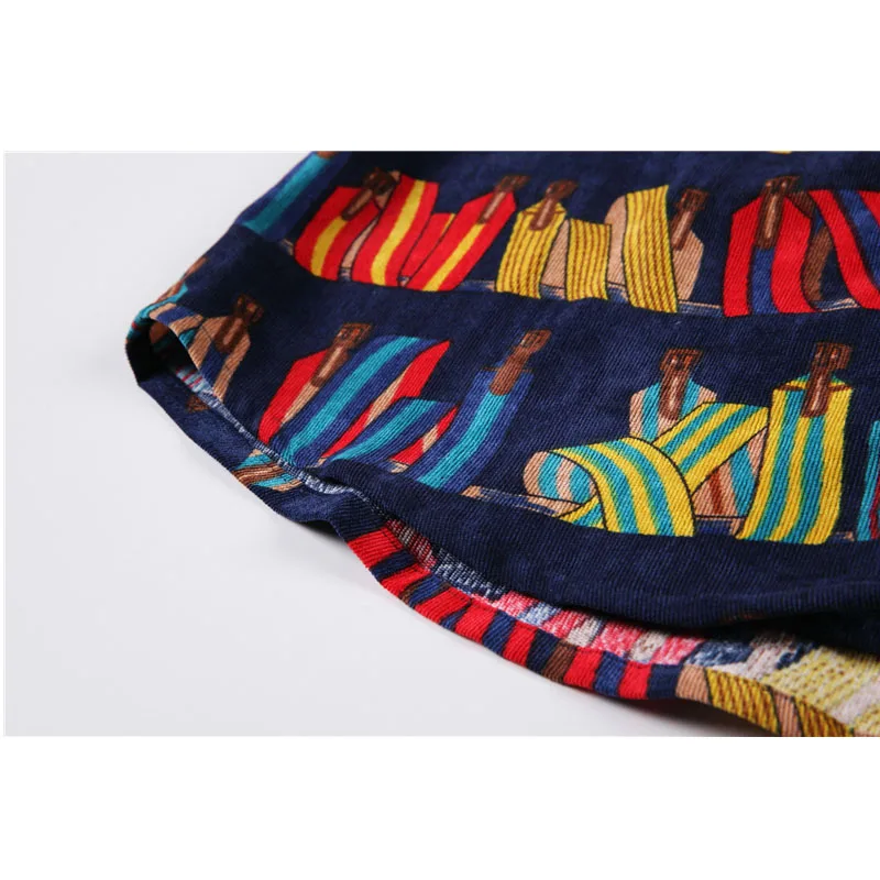 

Vintage Print Blouse Women 2020 Spring Autumn Korean Long Sleeve Loose Shirt Female Fashion Casual Turn-Down Collar Blusas Top