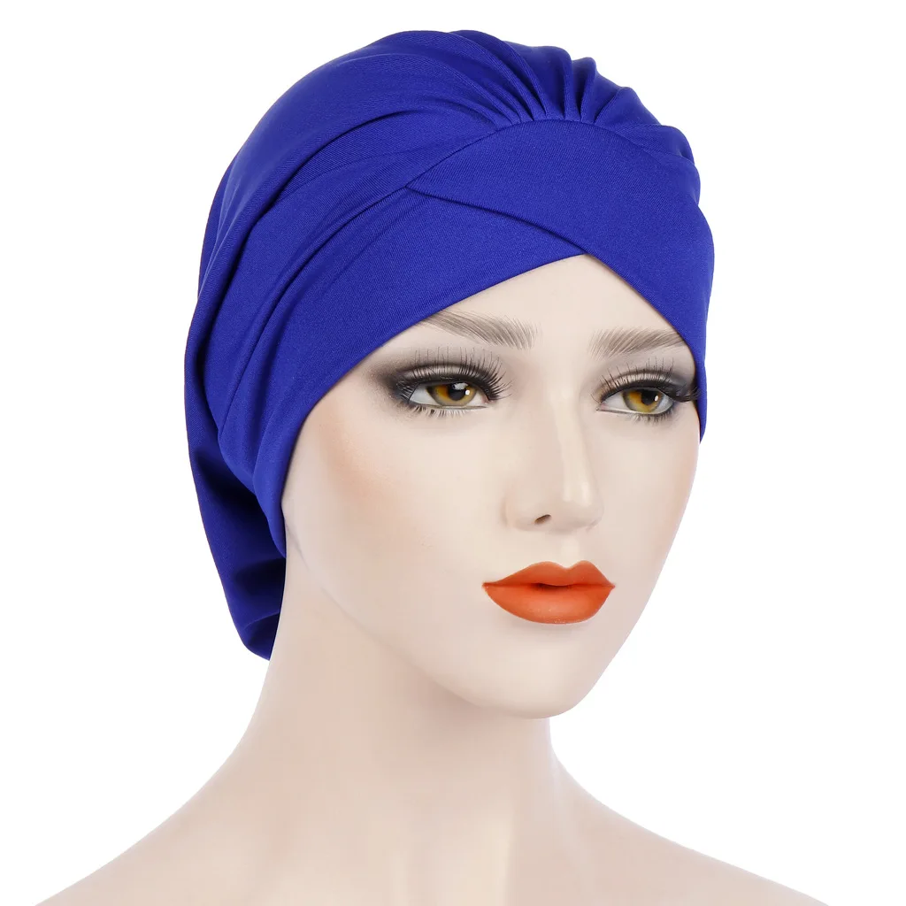 

For Ladies Muslim Scarves Casual Scarf Women Summer Women India Hat Muslim Chemo Beanie Turban Wrap Cap