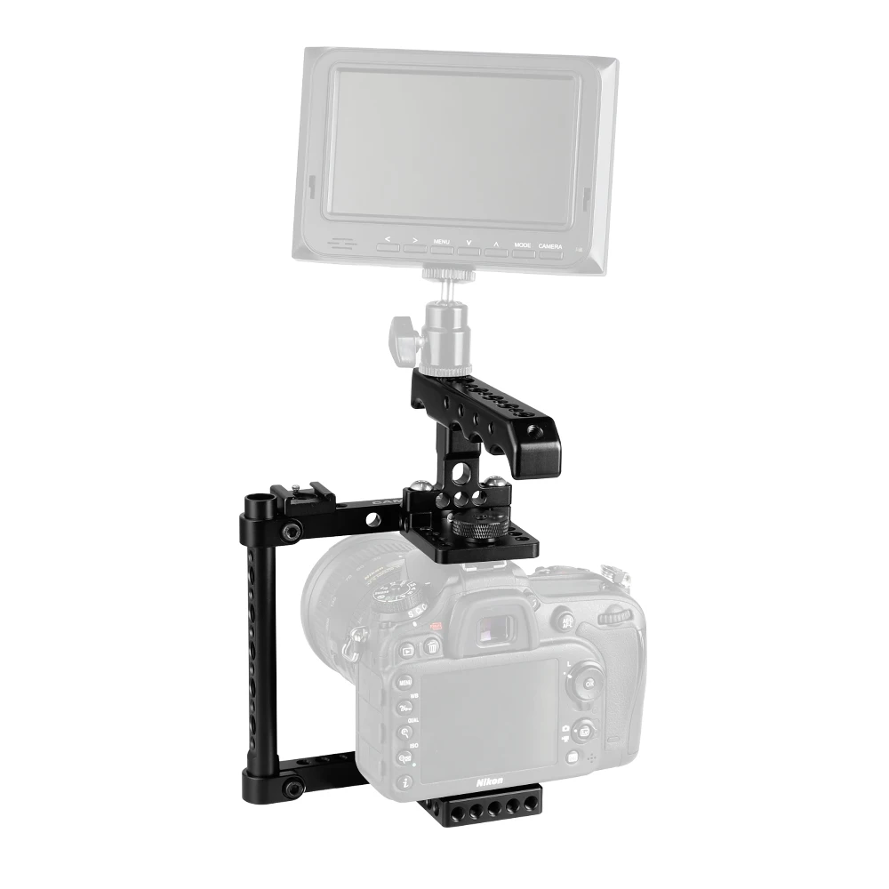 CAMVATE Camera Cage Rig For Canon 550D 500D 450D 760D 7D MarkII 5D MarkIII 5DS 5DSR D7000 D7100 a58 a7 a7II A99 GH5 | Электроника