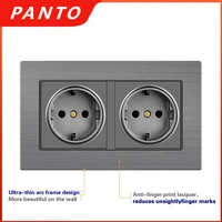 panto socket with switch socket with dual socket usb wall charger adapter charging 2a wall charger adapter dual socket
