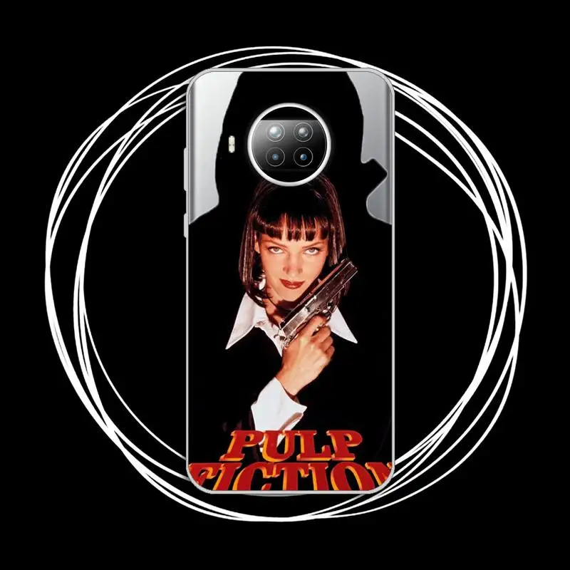

Greatest movie ever made Pulp Fiction Phone Case Transparent for Xiaomi Redmi note 10 t 8 9 pro lite 11