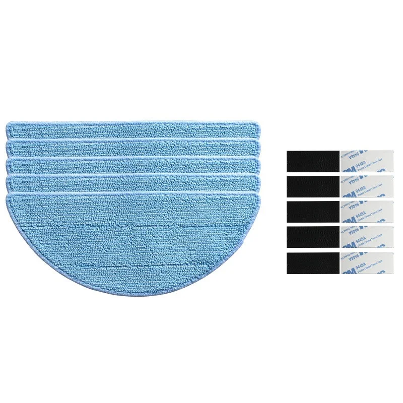5x Mopping Cloth + 5x magic paste for EcoVacs Deebot 600 601 605 Robotics Vacuum Cleaner parts cleaning mop Accessories