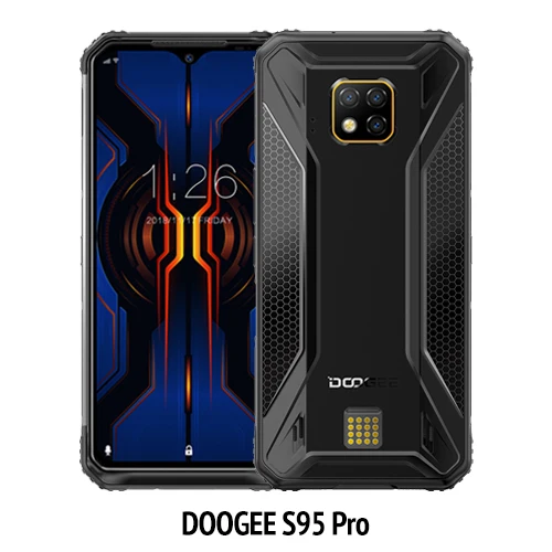 Standard bundle Doogee S95 Pro модульный прочный мобильный телефон 6," дисплей 8 Гб 128 ГБ Helio P90 Восьмиядерный 48MP с тройной камерой смартфон - Цвет: Standard bundle
