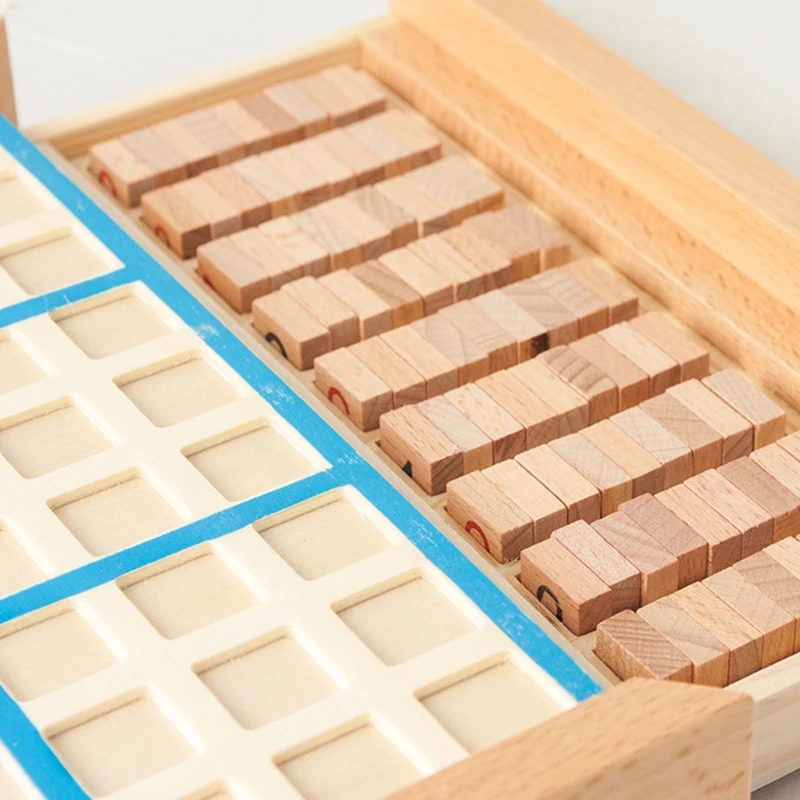 

Wooden Sudoku Board Game Montessori Toy Math Learning Board Puzzle Board Toy Mathematical Thinking Game with Drawer H3CD