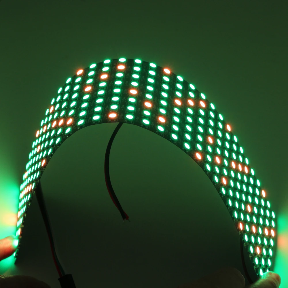 5V 5050 RGB 8x8 16x16 8x32 матричный светодиодный пиксельный модульный светильник WS2812B WS2812