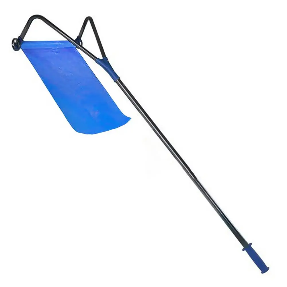 Roof Snow Rake Aluminum 20ft Lightweight Snow Removal Tool For House Roof Extendable Snow Shovel With Wide Head Cutter And Adj