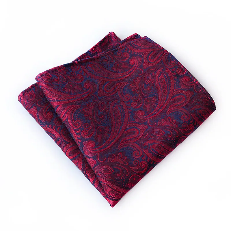 

Linbaiway Men Handkerchief Suit Pocket Towel Wedding Banquet Printing Pocket Square Hankies Business Polyester Hanky Custom LOGO