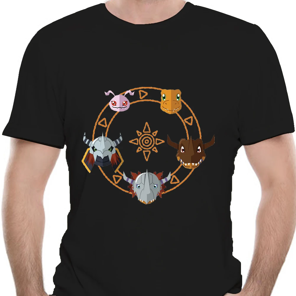 Приключения Дигимонов три Koromon изменения футболка футболки с рисунками из