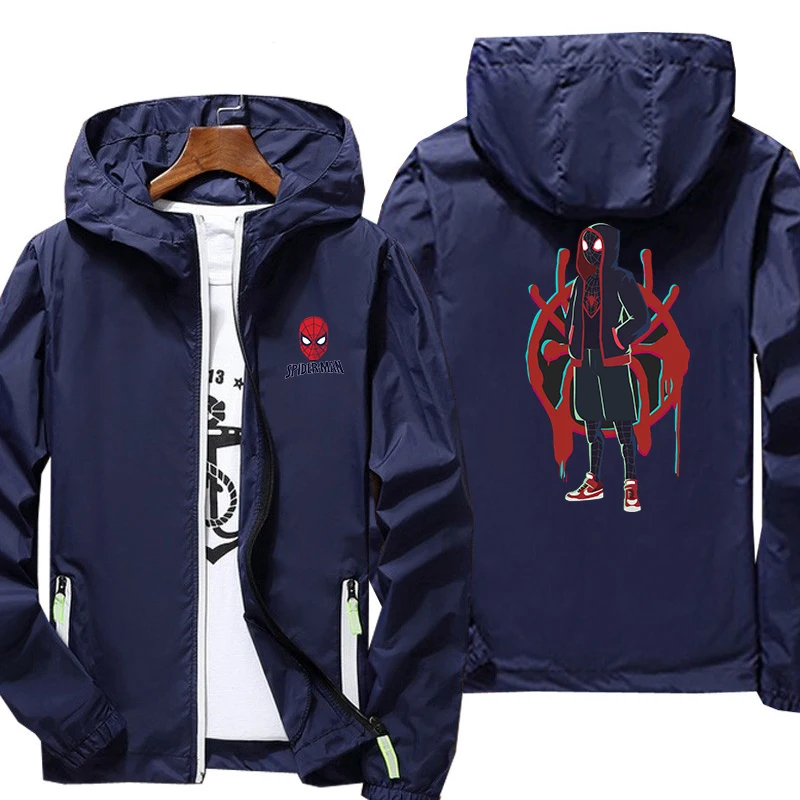 Уличная куртка с принтом из мультфильма Человек-паук | Мужская одежда