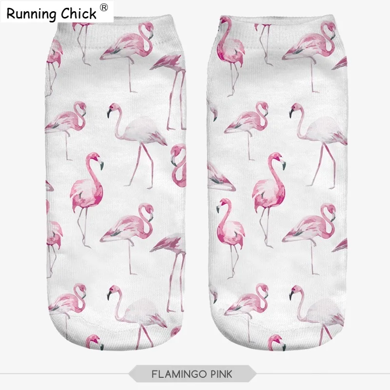 Бег цыпленок Фламинго розовый 3d цифровая печать дешевые носки|socks free shipping|sock