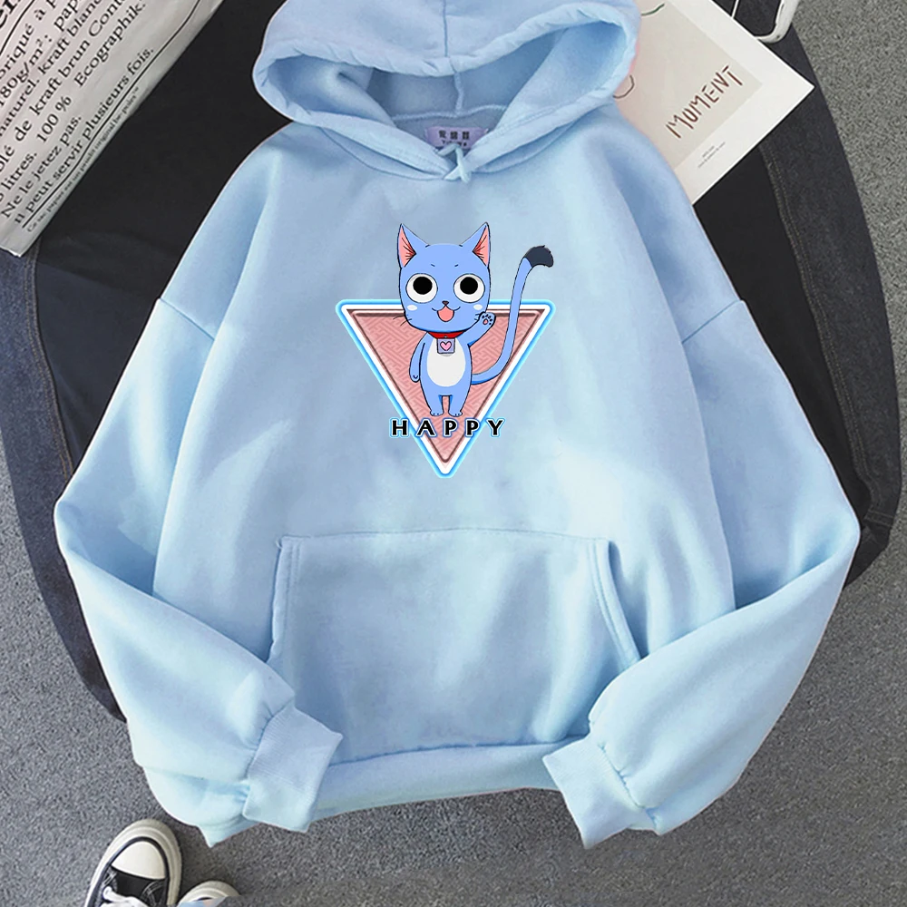 

Edens Zero Hoodies Men Sweatshirts Anime Happy Cat print cosplay Hoody Unisex Tops Kawaii Cute Plus Size oversized Streetwear