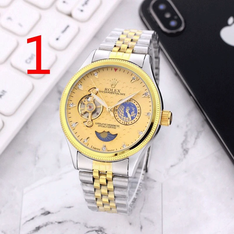 

Fashion Men's Luxury Designer Watch Quartz Classic Black Watch Steel Band Luxury Calendar Business Brand Watch Men's Gifts 043