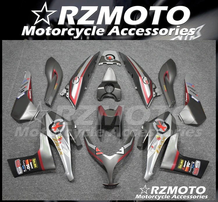 

НОВЫЕ комплекты обтекателей для мотоциклов ABS, подходят для Yamaha TMAX500 2008 2009 2010 2011 T-MAX500, кузов серого цвета на заказ