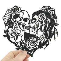 metal cutting dies cut die mold halloween skull couple decoration scrapbook paper craft knife mould blade punch stencils dies