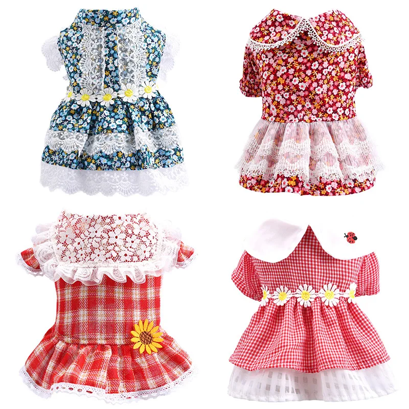 6 Цвета с милым рисунком котенка платье изображением собаки Сезон Лето Одежда для