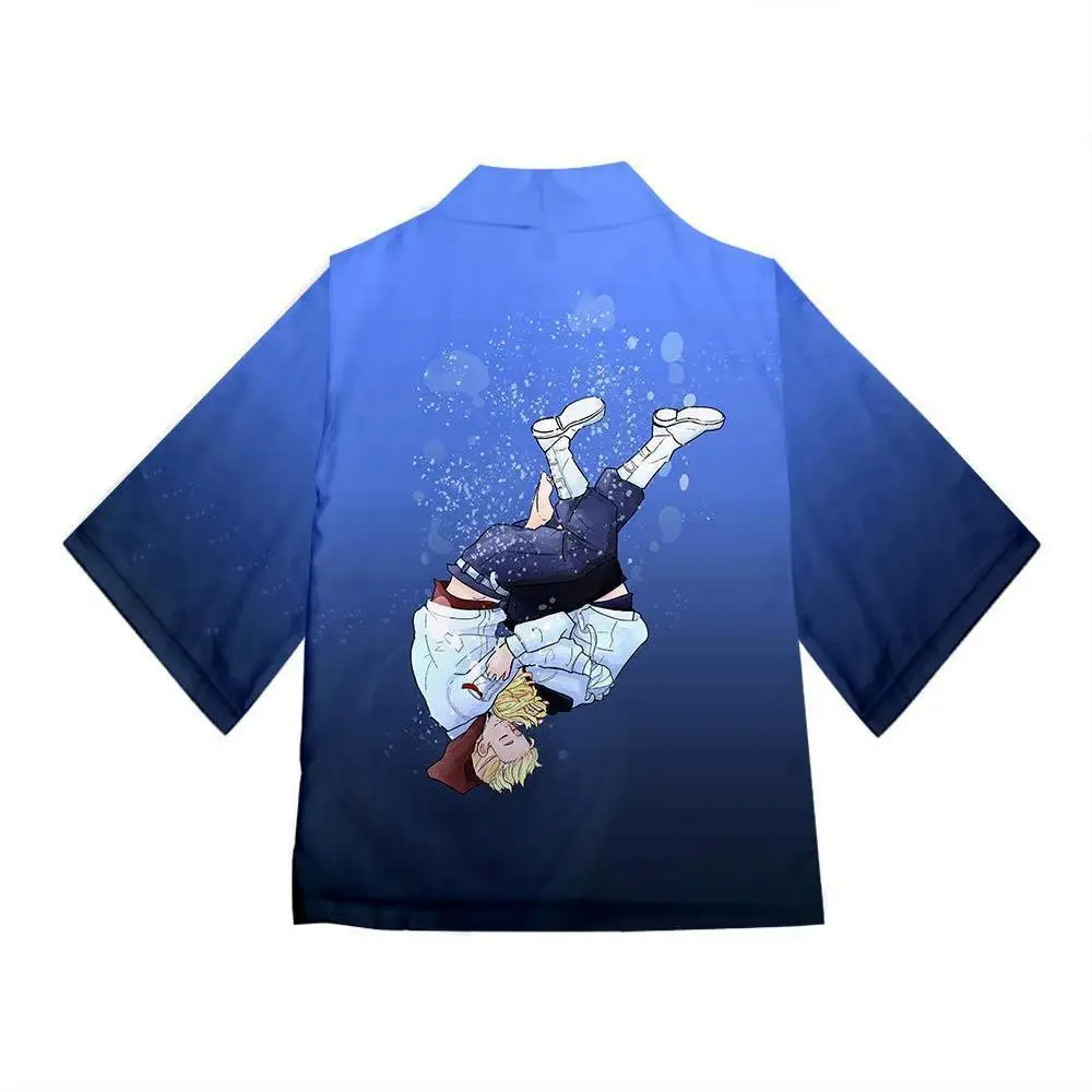 Кимоно для косплея в стиле Харадзюку мужчин и женщин модная уличная одежда с 3D