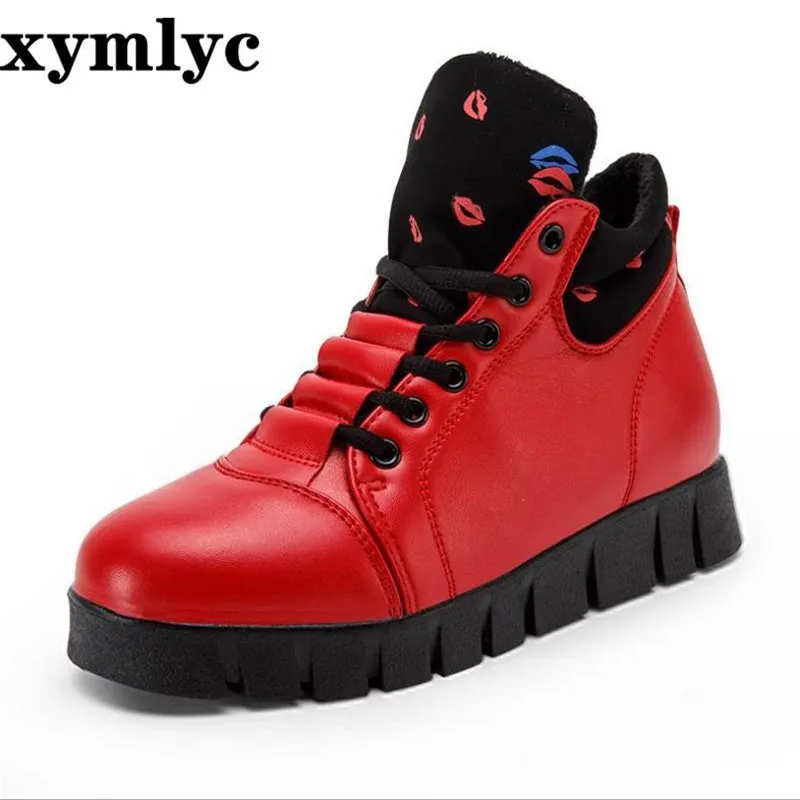 Женские повседневные сапоги для снежной погоды с бархатной подкладкой теплые