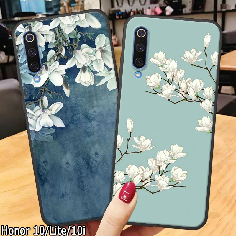 чехол на Huawei-Honor-10 i case милыми цветами из мультфильма pоскошный Honor 10-Lite 10i хуавей