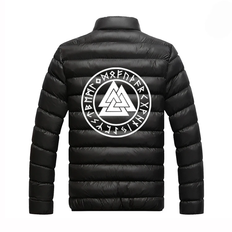 

2021 Winter Men Odin Viking Valhalla Unisex Customize Jackets Winter Warm Outwear Brand Coats Casual Windbreaker Tops