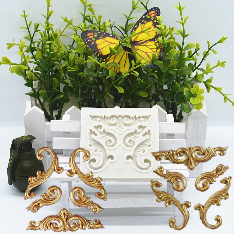 

Lace Shape Border Silicone Mold Kitchen Resin Baking Tool DIY Cake Pastry Fondant Moulds Chocolate Dessert Decoration Supplies