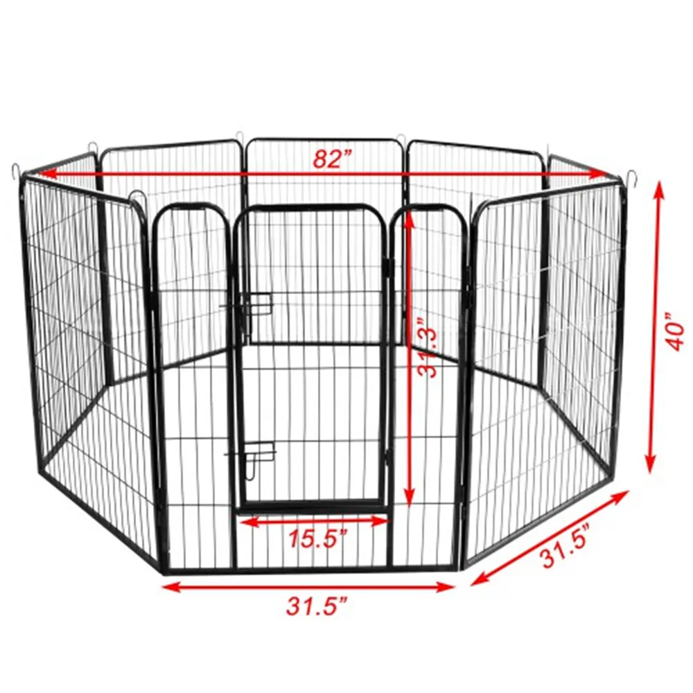 

High Quality Dog Cage Wholesale Cheap Best Large Indoor Metal Puppy Dog Run Fence Iron Pet Dog Playpen For House Garden Ourdoor