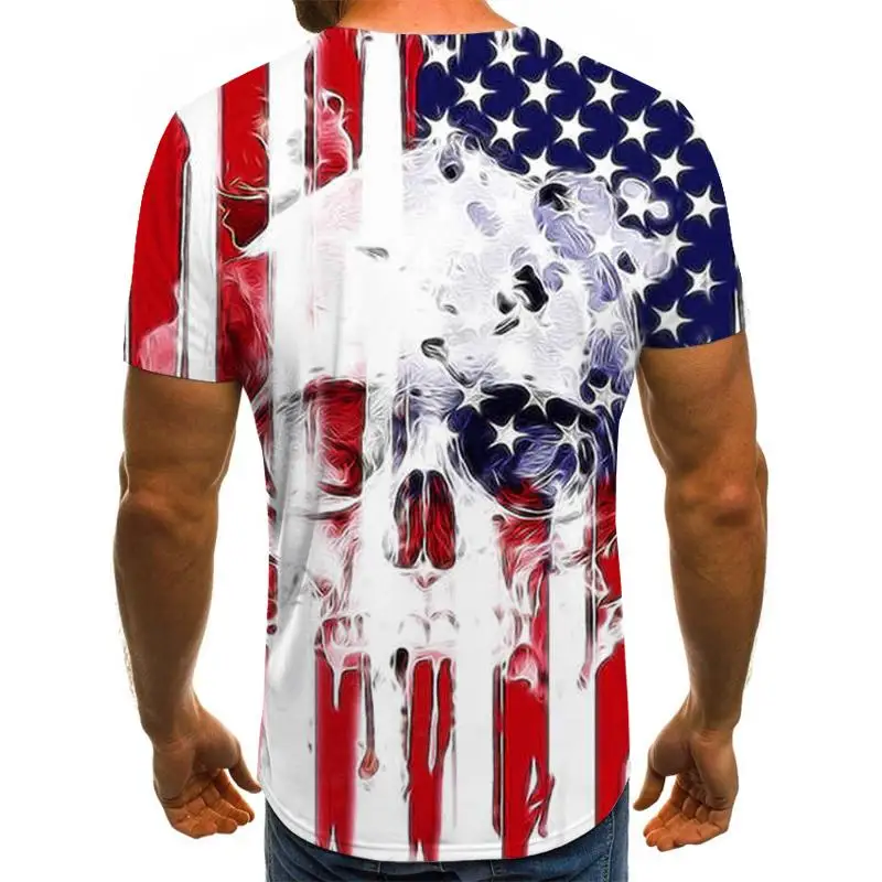 

New fashion men's 3D printed T-shirt short sleeves