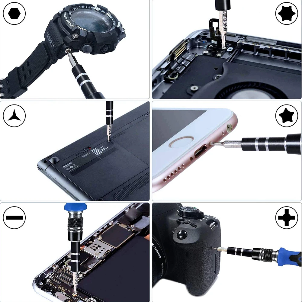 Набор прецизионных многоцелевых отверток-звездочек 115 в 1 для разборки