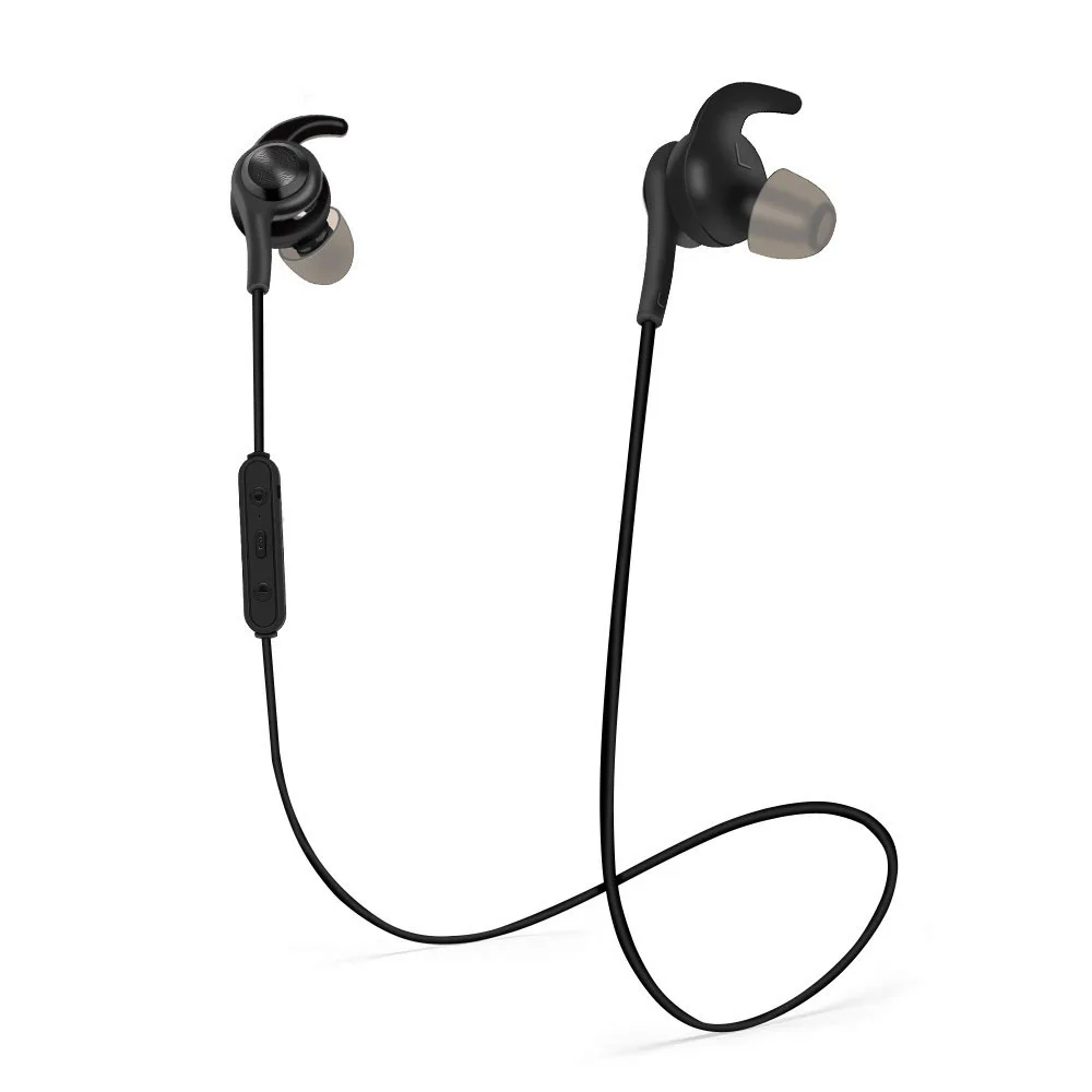 Беспроводные наушники FOOVDO Bluetooth V5.0 водонепроницаемые спортивные со встроенным