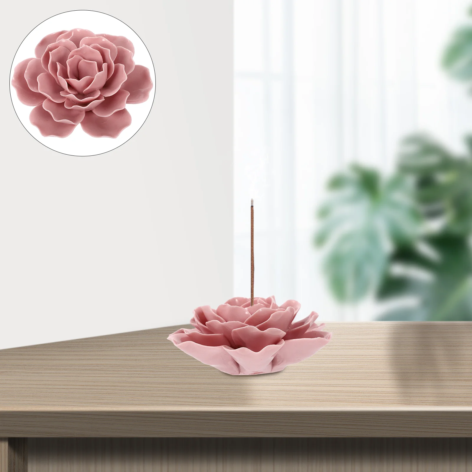 

Креативная курильница в форме цветка пиона, Настольная курильница, элегантный держатель для благовоний