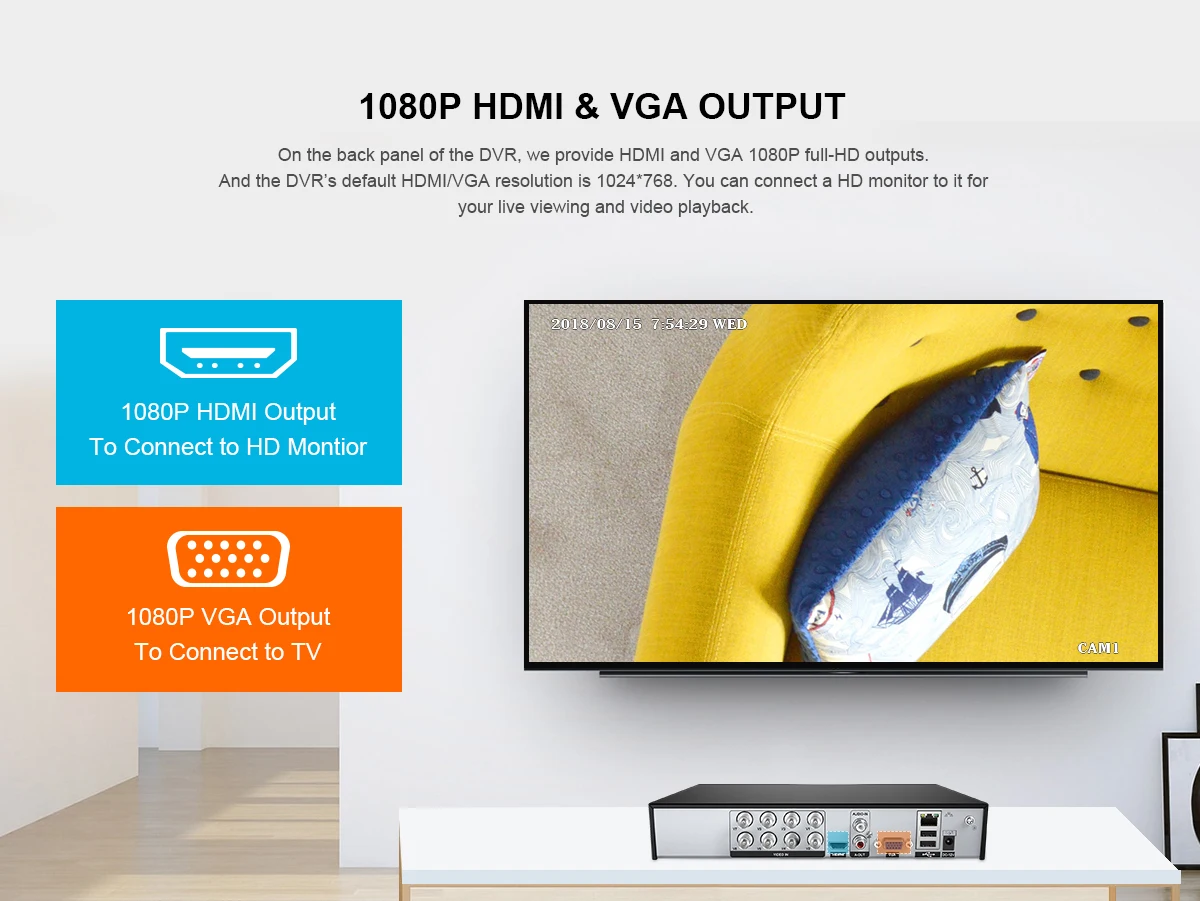 SANNCE HD 8CH CCTV система 1080P HDMI DVR 2.0MP CCTV камера безопасности 4 шт 1080P ИК уличная камера видеонаблюдения комплект