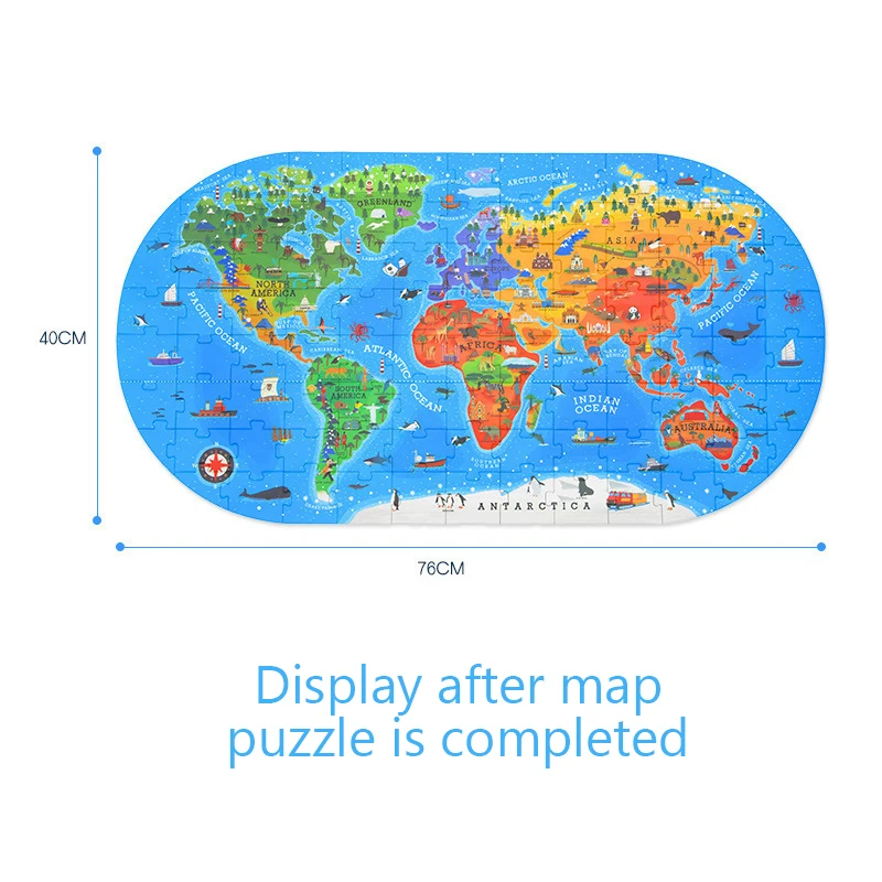 100 шт. Детский развивающий планшет пазл|Пазлы| |