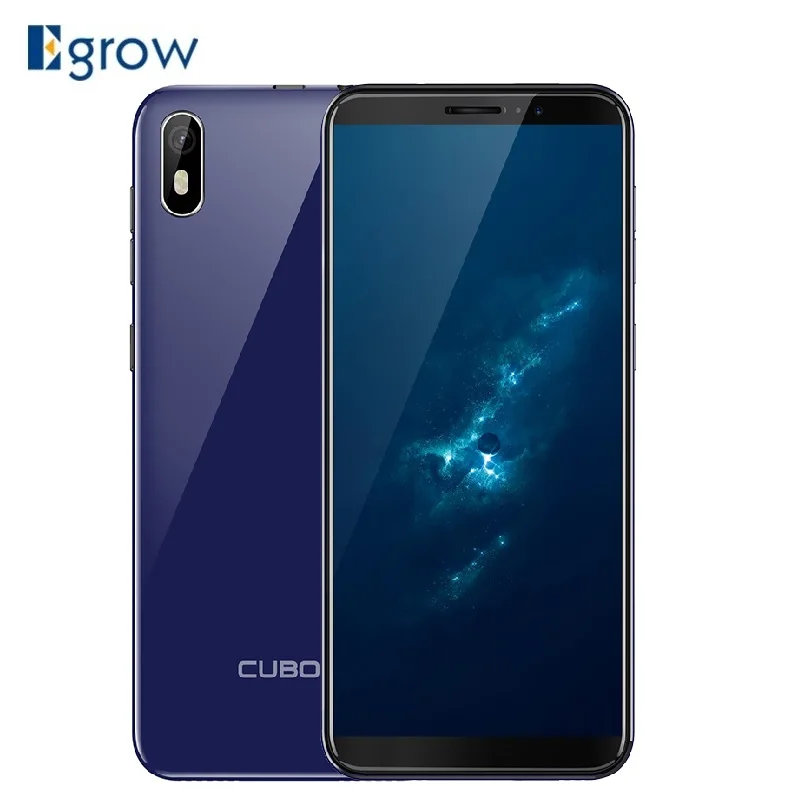 Cubot J5 смартфон с 5 дюймовым дисплеем четырёхъядерным процессором MT6580 ОЗУ 2 Гб ПЗУ 16