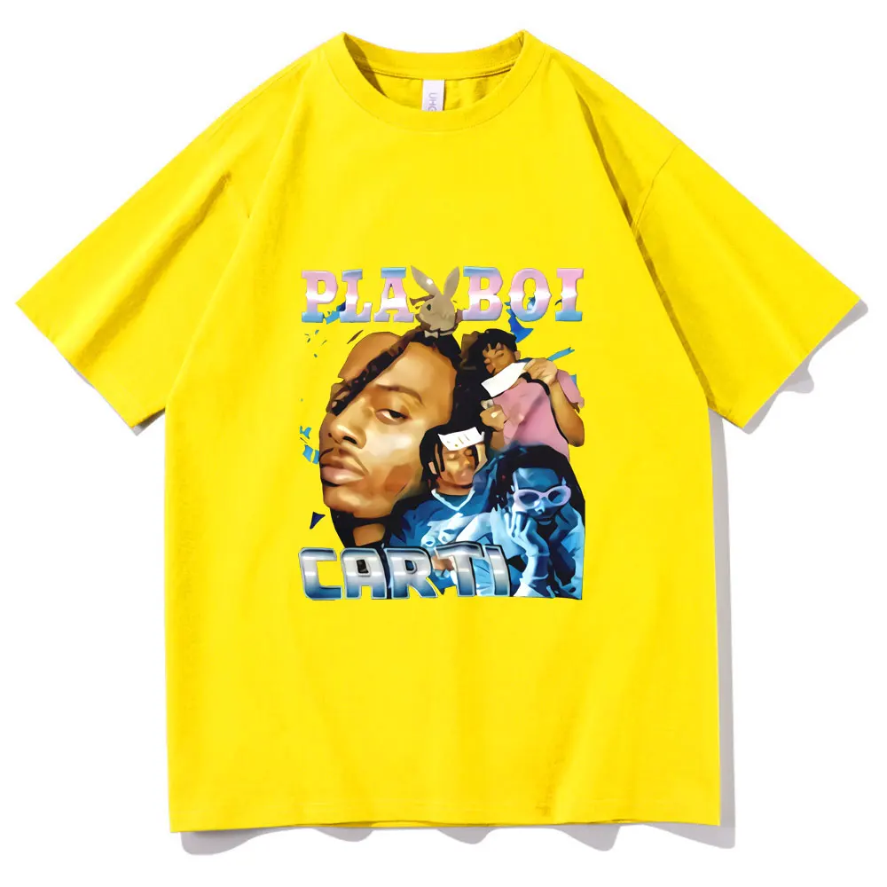 

Summer Playboi Carti T-shirt Hypebeast Classic Vintage 90s Rap Hip Hop T Shirt Fashion Design Loose Tshirt Harajuku Men T Shirts