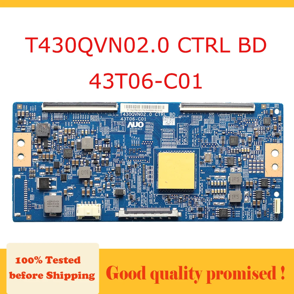 Tcon плата T430QVN02.0 CTRL BD 43T06 C01 схема протестирована ТВ логическая Замена Бесплатная