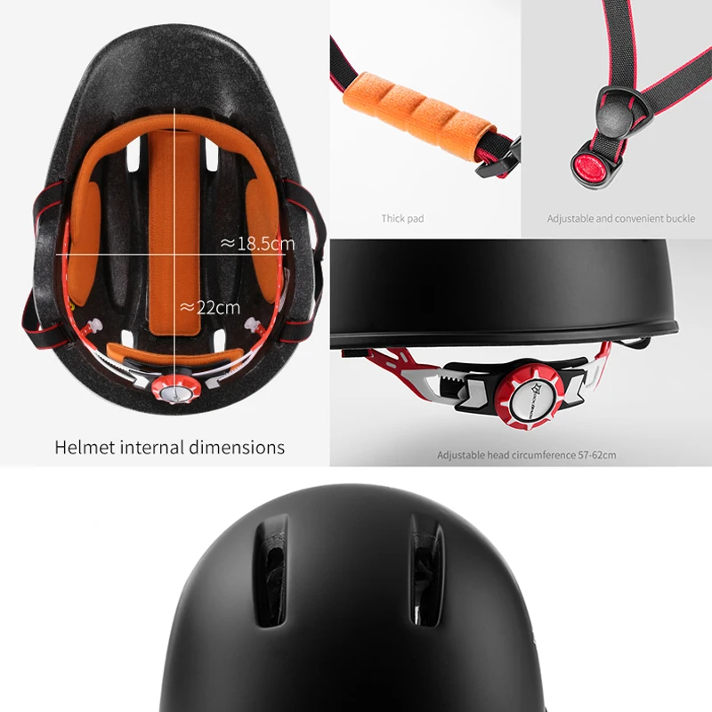 Шлем велосипедный ROCKBROS легкий унисекс Модный шлем для отдыха со встроенной