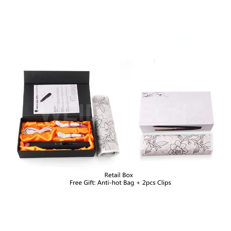 

Mini Power Bank Portable Wireless Use Hair Straightener Styling Tools Cordless Flat Iron Battery and USB Charge Double Fuse Safe