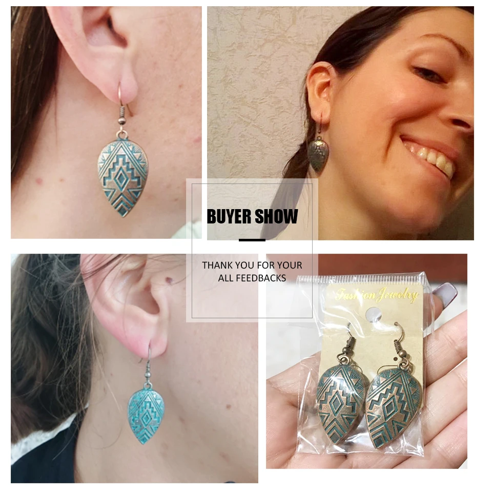 Boho Ethinic Висячие серьги для женщин, винтажная бижутерия в богемном стиле, аксессуары, модные женские серьги