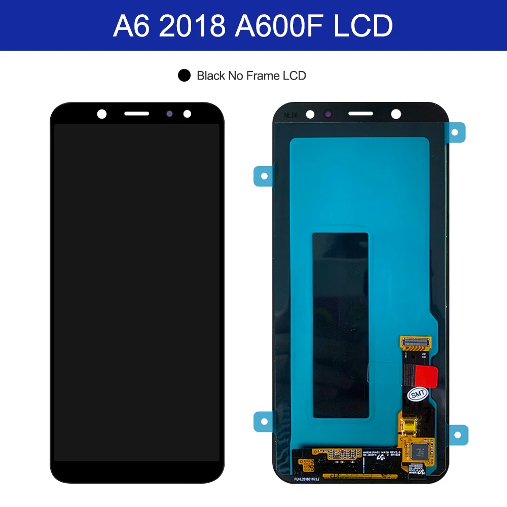 ЖК дисплей и сенсорный датчик в сборе для SAMSUNG Galaxy A6 2018 A600 LCD A600F A600FN A600G/DS|Экраны
