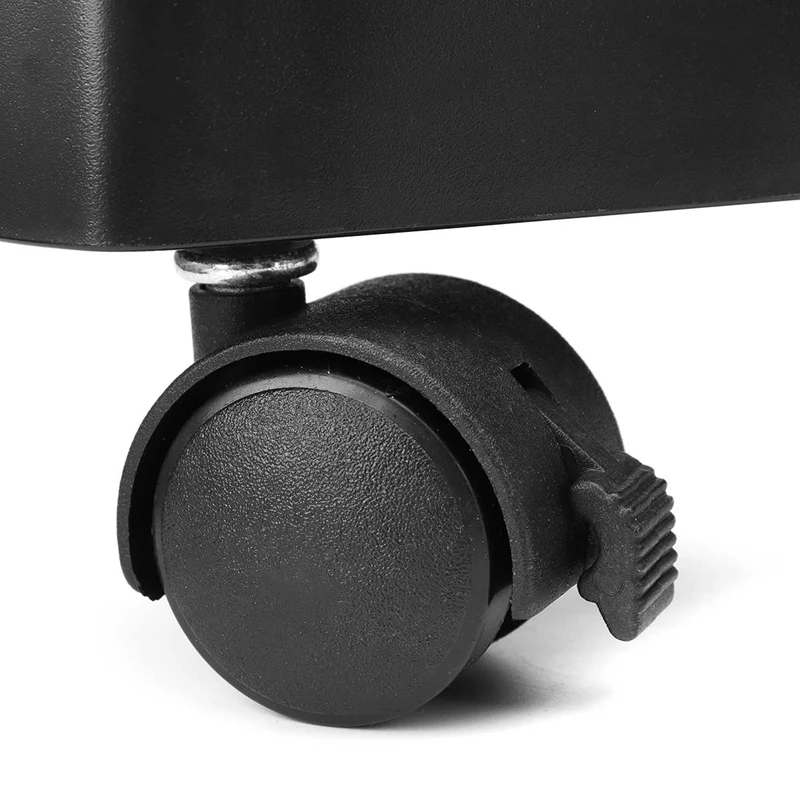 Pc Black Computer Adjustable Cpu Stand Abs Plastic tower Case Holder with Swivel Mobile Castors Wheels Home Office tools | Компьютеры и