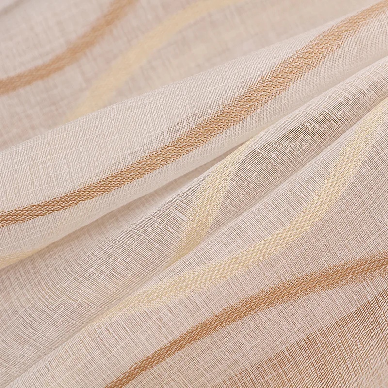 tulle 02 Утолщенные белые занавески для гостиной, балконные занавески, современные полосатые занавески, тюлевые занавески для спальни, оконные шторы 377& 30 - Цвет: tulle 02