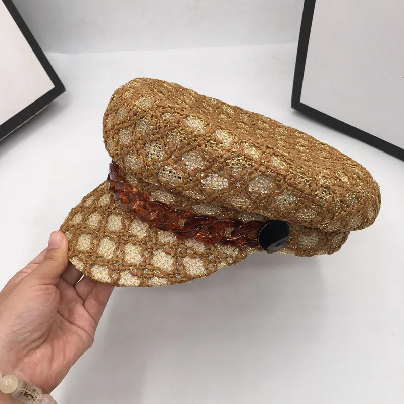 Маленькая и свежая Летняя женская воздушная шапка серия han navy для путешествий