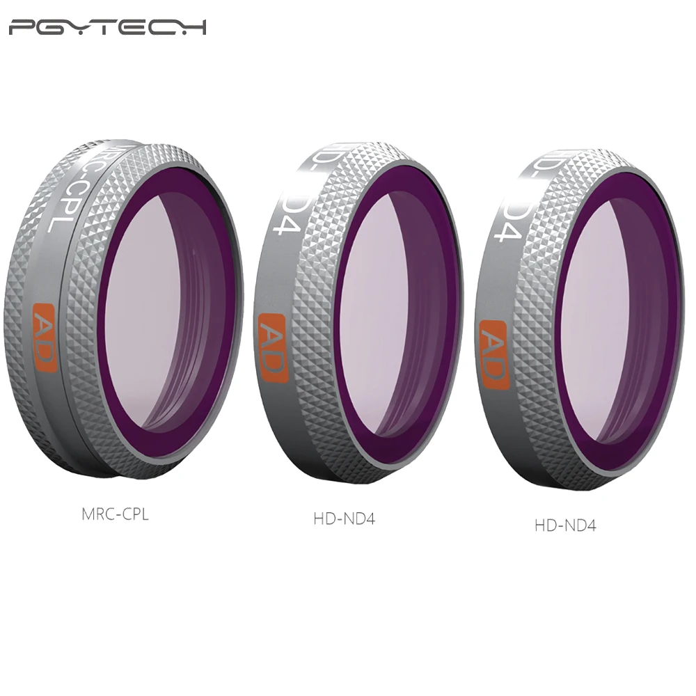 4Pcs/set PGYTECH Filter Camera Lens Filters kit ND8 16 32 64 ND-PL set for DJI Mavic 2 Zoom drone | Электроника