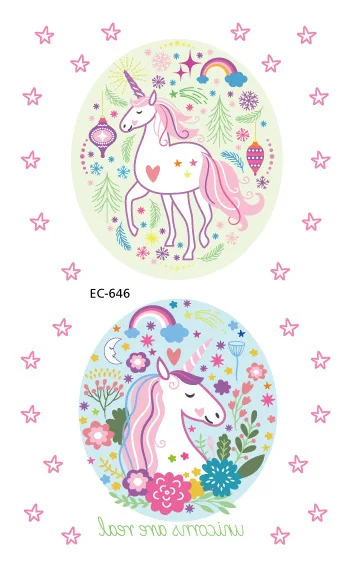 

7.5x12cm Bridesmaid Team Unicorn Temporary Tattoo Bachelorette Party Decoration Body Sticker Wedding Temporary Tattoo Sticker