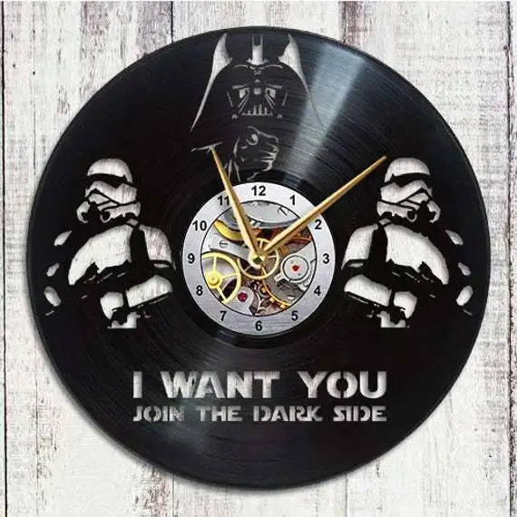 

2021 Star Wars Wall Clock Electronic Smart Luminous Timer Wake Up Children's Desktop Alarm Clock Bedroom Decoration