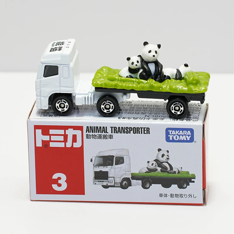 

Takara Tomy Tomica, панда, транспортер животных, модель грузовика, литый под давлением миниатюрный автомобиль, забавные детские игрушки № 3, детский ...