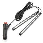 Автомобильный 9 светодиодный 2 в 1 внутренний светодиодный длины подошвы украшения светильник полосы для Peugeot 206 207 208 301 307 308 407 2008 3008 4008