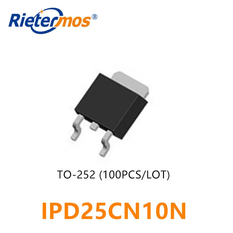 100 шт. N-CHANNEL 100V IPD25CN10N IPD25CN10 TO252 высокого качества | Электроника