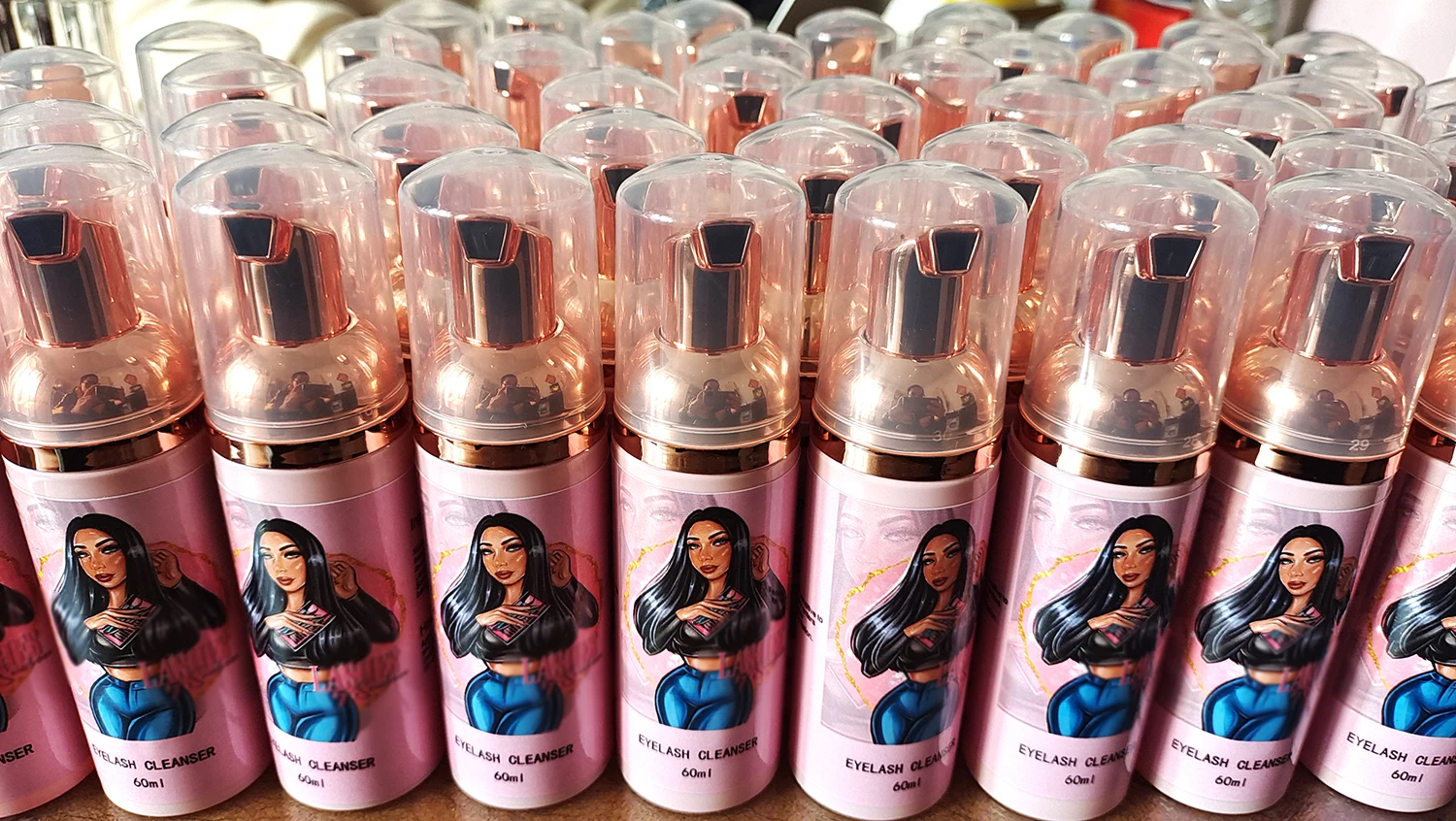 Оптовая продажа с фабрики 60 мл шампунь для ресниц Мягкая очищающая искусственная