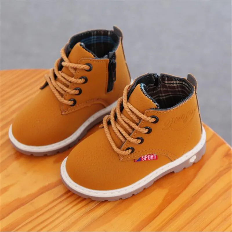 

Children Warm Winter Snow Boots 1-6 Years Kids Fur Ankle Boot Boy Grils Soft Bottom Waterproof Shoes